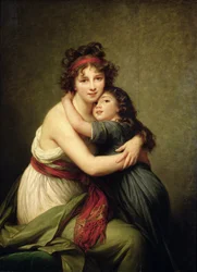Madame Vigee-Lebrun a její dcera Jeanne-Lucie-Louise (1780-1819) 1789